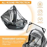 Bemece Universal Car Seat Rain Cover with Window & Ventilation view 5