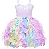 HB HBB MAGIC Tutu Sparkly Sequin Dress Girls Toddler Prom Birthday Party Formal Fancy Pink Dresses