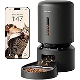 PETLIBRO Automatic Cat Feeder with Camera, 1080P HD Video with Night Vision, 5G WiFi Pet Feeder with 2-Way Audio, Low Food & Blockage Sensor, Motion & Sound Alerts for Cat & Dog Single Tray
