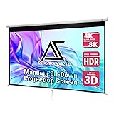 Akia Screens 100 inch Projector Screen Pull Down