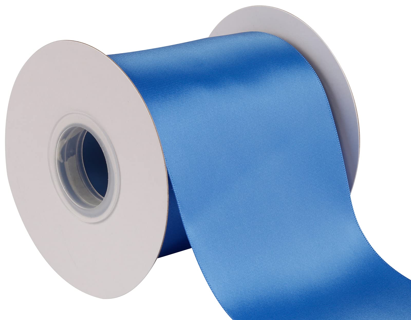 Joycrosso 100mm Double Faced Satin Ribbon 22 Meters-Roll Set for Chair Sash Gift Wrapping Party Favor Home Decoration Craft Supplies, Royal