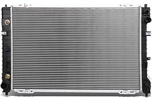 DNA Motoring OEM-RA-2307 OE Style Bolt-On Aluminum Radiator Compatible with 01-07 Escape/ 01-06 Tribute 3.0L V6 AT/MT, 27-9/16" W X 18-3/8" H X 1" D, 1-1/4" Inlet, 1-1/2" Outlet