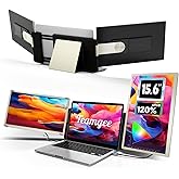 Teamgee 15.6" Laptop Screen Extender | Portable Monitor for 13-17” Mac/Windows Laptops | 120% sRGB FHD, Metal Stand, 235° Rotation, Ideal for Hybrid Work