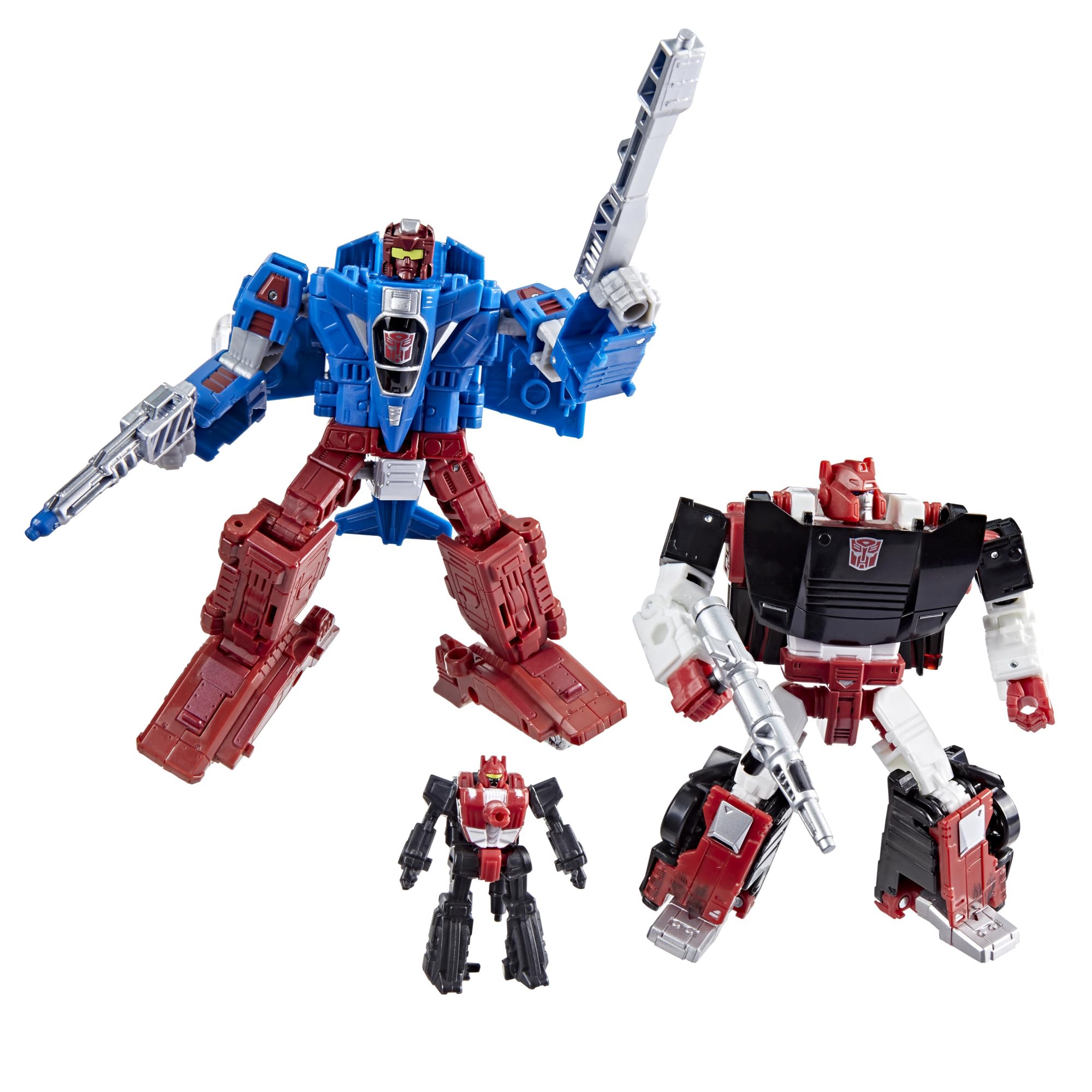 Transformers War for Cybertron WFC-S26 Autobot Alphastrike Counterforce Paquete de 3 figuras de acción convertibles, juguetes robot para mayores de 8 años