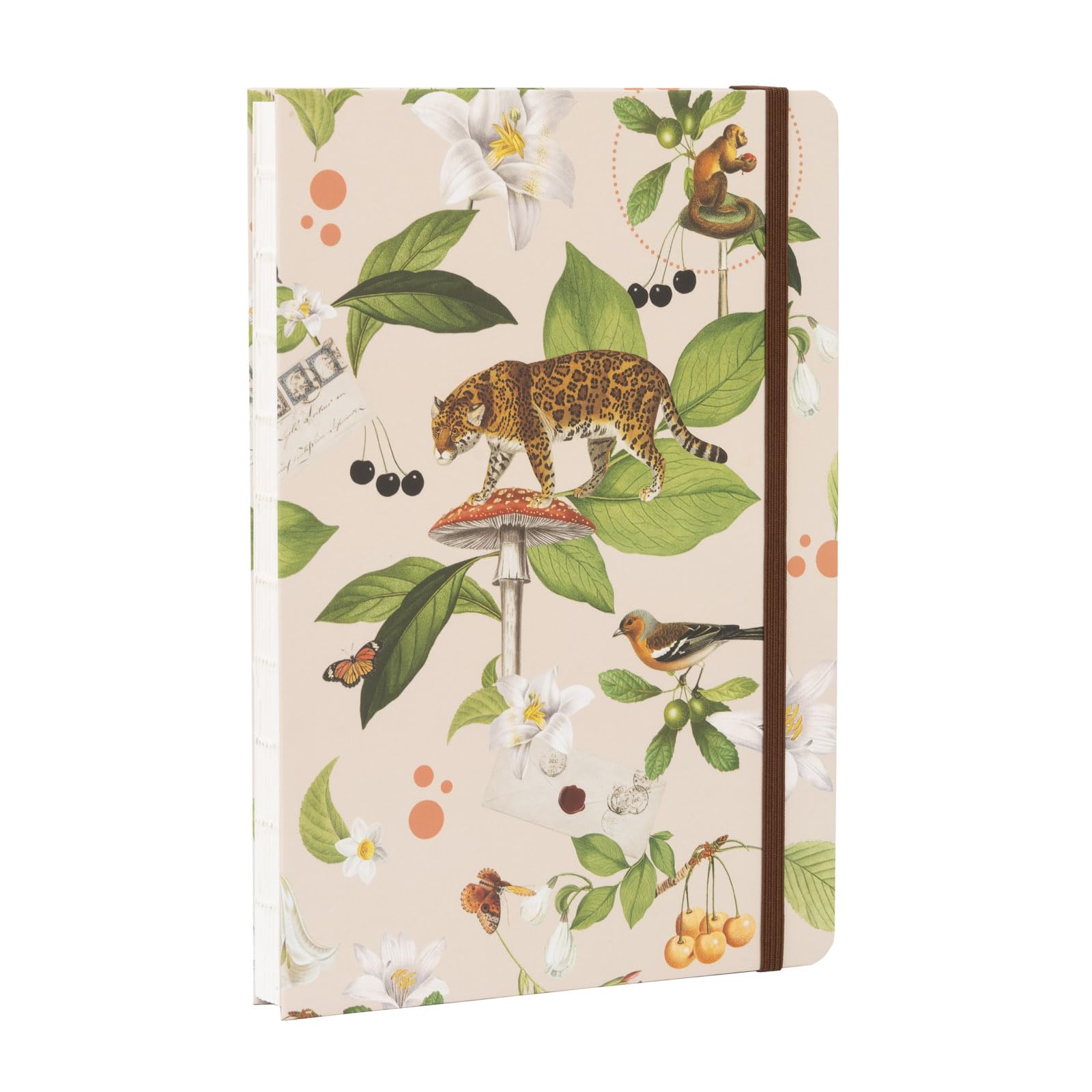 Kokonote A5 Notebook Hardback - Jungle Bliss | Bullet Journal Dotted Note Book, Dotted Notebook A5 Sketchbook | Cute Stationery Gifts Under 10 Pounds