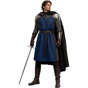 VIBNRIX Men's Medieval Tabard Surcoat — 100% Cotton Sleeveless Knight Tunic for Renaissance Faire, LARP & Cosplay