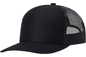 HaloHorus Curved Snapback Trucker Hat for Men Women, Adjustable Mesh Athletics Baseball Cap for Running, Hiking, Workout