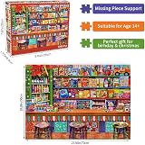 HUADADA Jigsaw Puzzle 1000 Pieces Candy Shop Educational Home Decor view 2