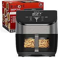Instant Pot Vortex Plus 6-Quart Air Fryer Oven with ClearCook Cooking Window, Odor Erase Technology, Digital Touchscreen, Inc