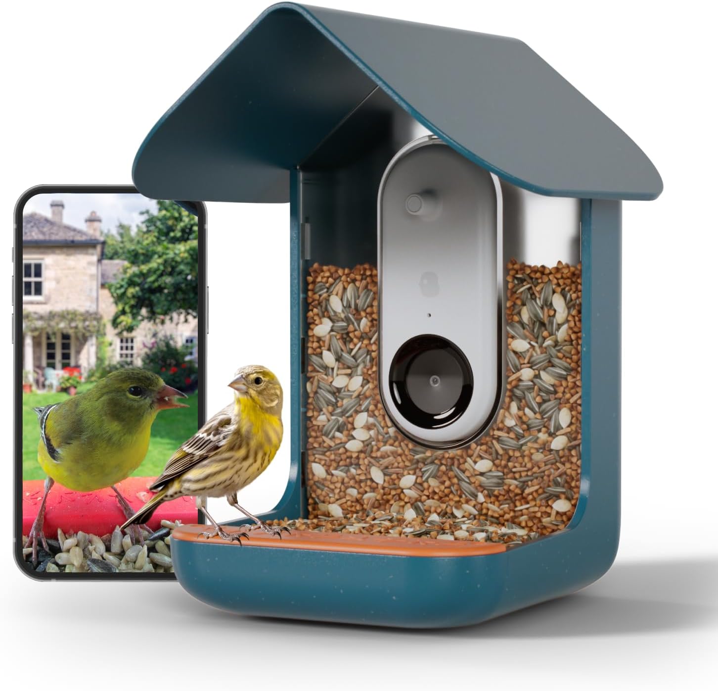 Backyard Birding & Wildlife - BIRD BUDDY® Original Smart Bird Feeder with Camera. High Resolution AI Bird Feeder Camera for Beautiful Close-up Shots and a Unique Bird Watching Experience