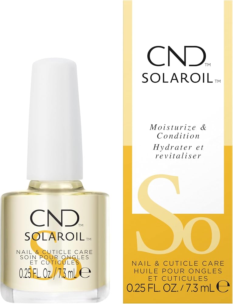 CND SolarOil Cuticle Oil, Natural Blend Of Jojoba, Vitamin E, Rice Bran and Sweet Almond Oils, Moisturizes and Conditions Ski