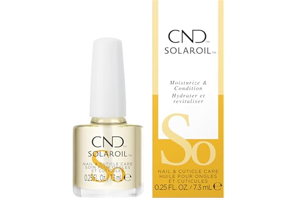 CND SolarOil Cuticle Oil, Natural Blend Of Jojoba, Vitamin E, Rice Bran and Sweet Almond Oils, Moisturizes and Conditions Skin (Packaging May Vary)