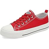 DSWED Toddler Little Kid Sneakers Boys Girls Canvas Shoes Classic Cotton Expandable No Tie Laces Slip On Sneakers