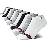 Tommy Hilfiger Womens No Show Socks - 12 Pack Lightweight Athletic Performance Cushioned Low Cut Running Socks for Women