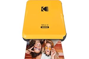 Kodak Mini Shot 3, Portable Wireless Instant Photo Printer, Compatible with iOS and Android Devices and Bluetooth, Real Photo