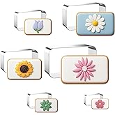 FUSOTO 6PCS Rectangle Cookie Cutters Set, Stainless Steel Kitchen Baking Supplies, for Biscuit, Homemade Cookies, Cake Decorating, Geometric Cookie Cutter, (1.5", 2", 2.5", 3", 3.5", 4"), Rectangle