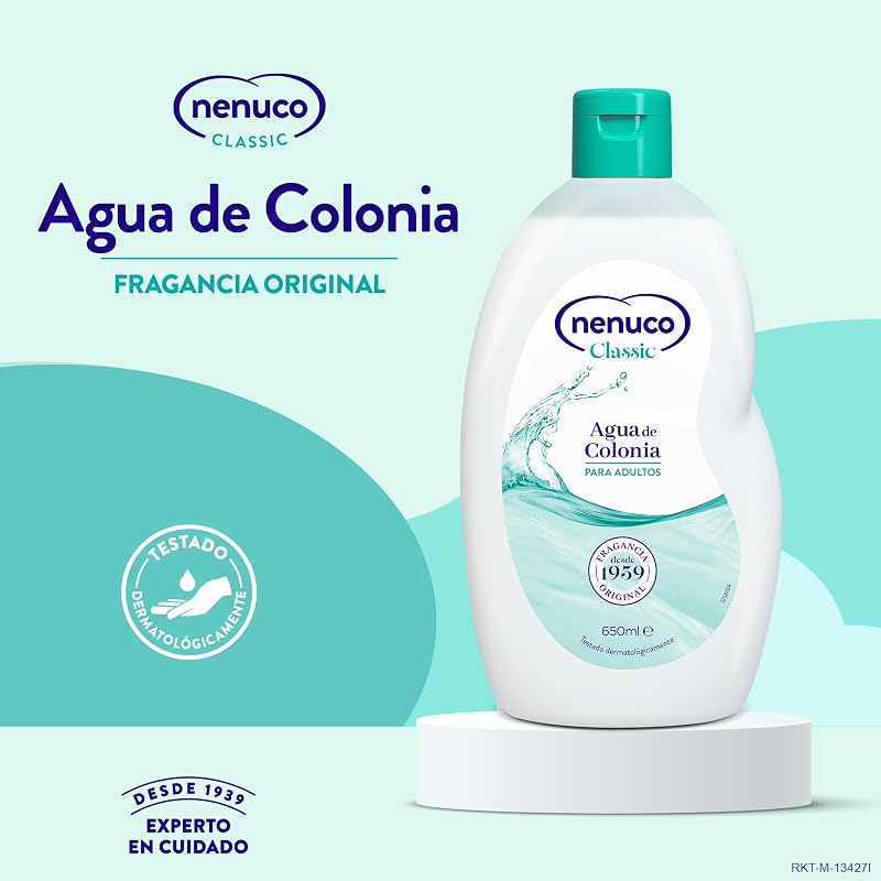 Classic Agua de Colonia, Fragancia Original, 650 ml