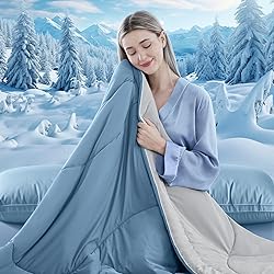 FineMay Cooling Comforter King Size, Double-Sided