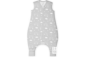 Mama Cheetah Toddler Sleep Sack with Feet 2T, 2.5 TOG Organic Cotton Baby Sleeping Bag with Legs, Winter Baby Wearable Blanke