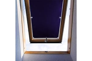 ZHhan Blackout Roof Skylight Blind Window Curtain for Velux F06 206 Roof Windows with Sucker UV Protection Without Drill and Easy InstallationSucker（Navy,14.6"x38.6"
