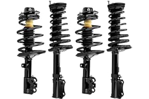 Front and Rear Struts Shock PHILTOP for Avalon 1997 1998 1999 2000 2001 2001 2003, Camry ES300 1997-2001, Shock Absorber 271678 271679 271680 271681, Struts with Coil Spring SAA180 4 Pcs