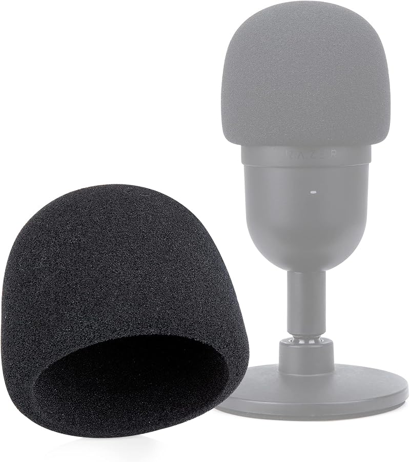 YOUSHARES Razer Seiren Mini Foam Windscreen Pop Filter Microphone Cover