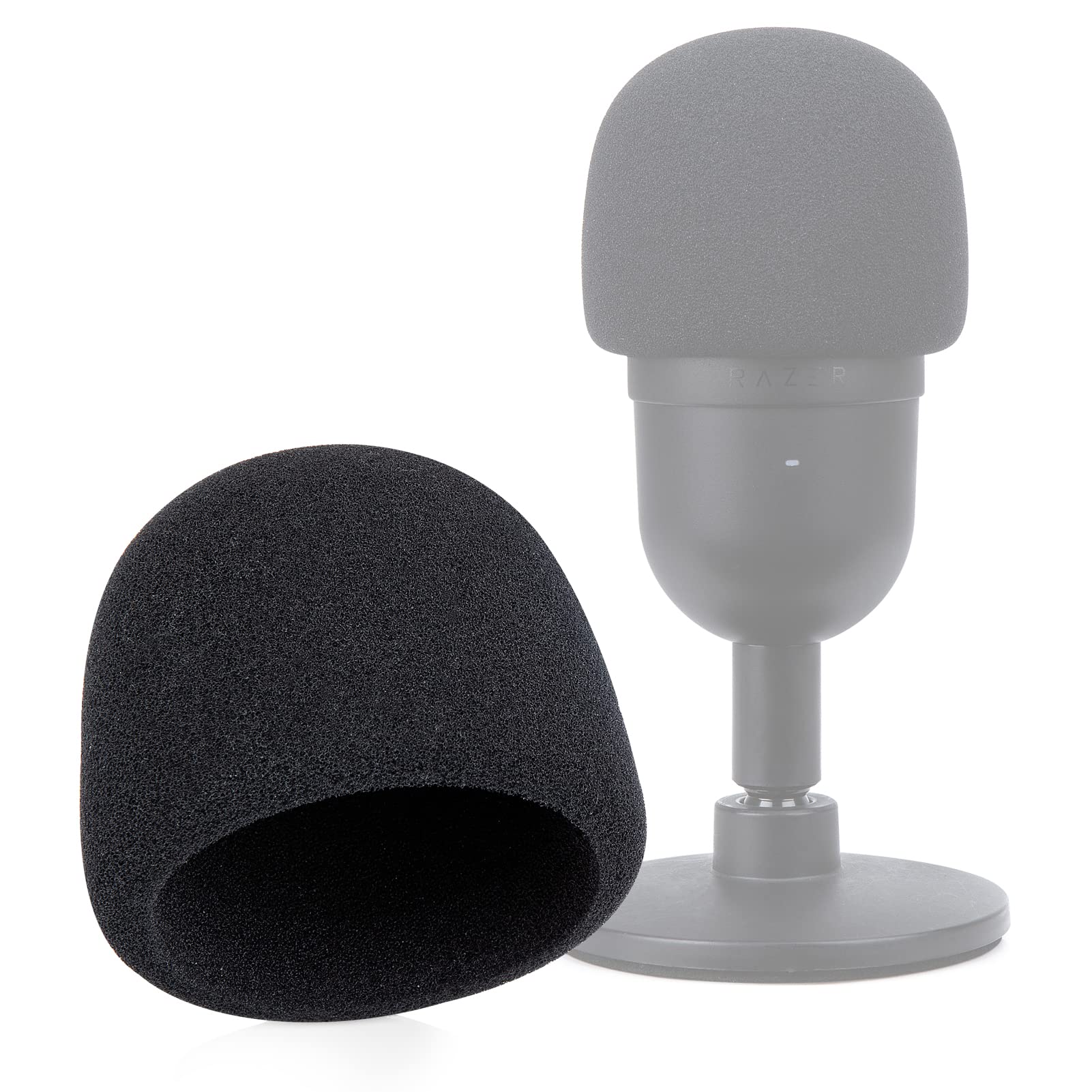 YOUSHARES Razer Seiren Mini Pop Filter - Microphone Cover Foam Mic Windscreen Compatible with Razer Seiren Mini Streaming Microphone to Reduce Noise