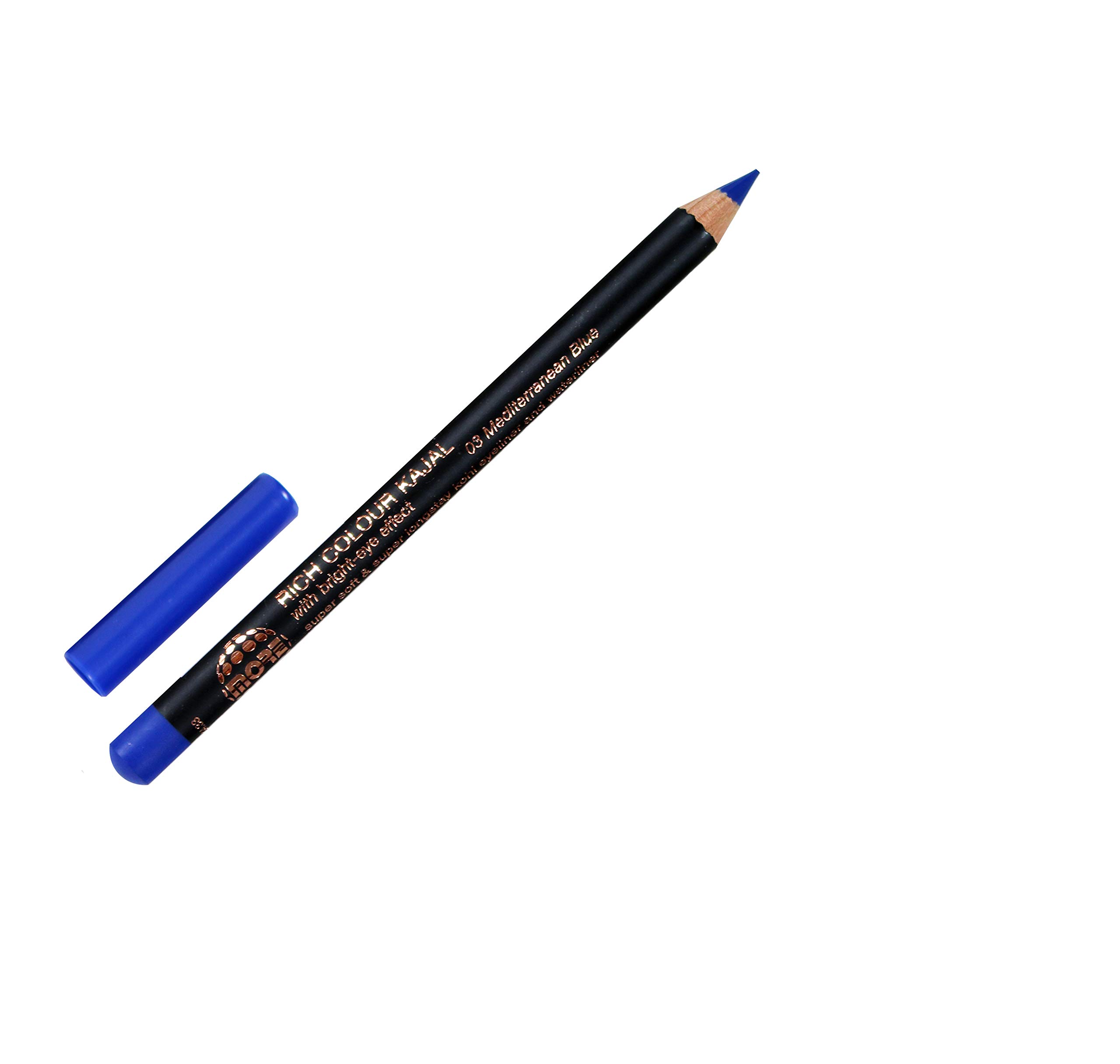 03 Mediterranean Blue More Rich Colour Kajal bright eye effect eyeliner and waterliner inner eyelid Kohl eye liner pencil