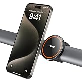 A2C Stroller Phone Holder for MagSafe, 2-in-1 Magnetic Phone Mount | Attach to Metal Surface &amp; Secure Handlebar Mount, Fits Stroller, Exercise Bike, Treadmill, Golf Cart, Push Cart