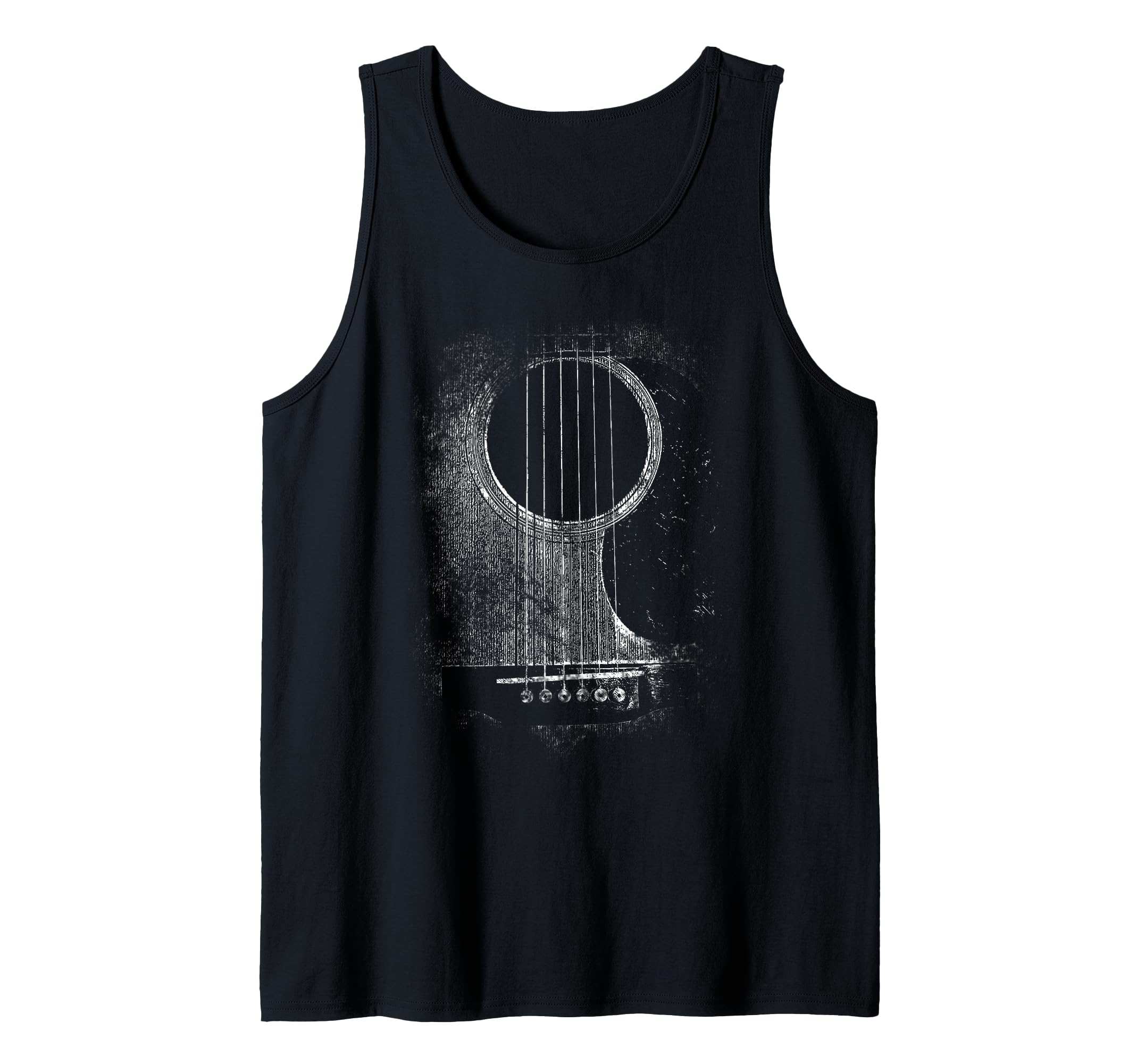 Acoustic Guitar Player Six String Classic Rock & Roll Tank Top