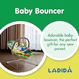 LADIDA Baby Bouncer Safari Theme with Music and Vibration view 2