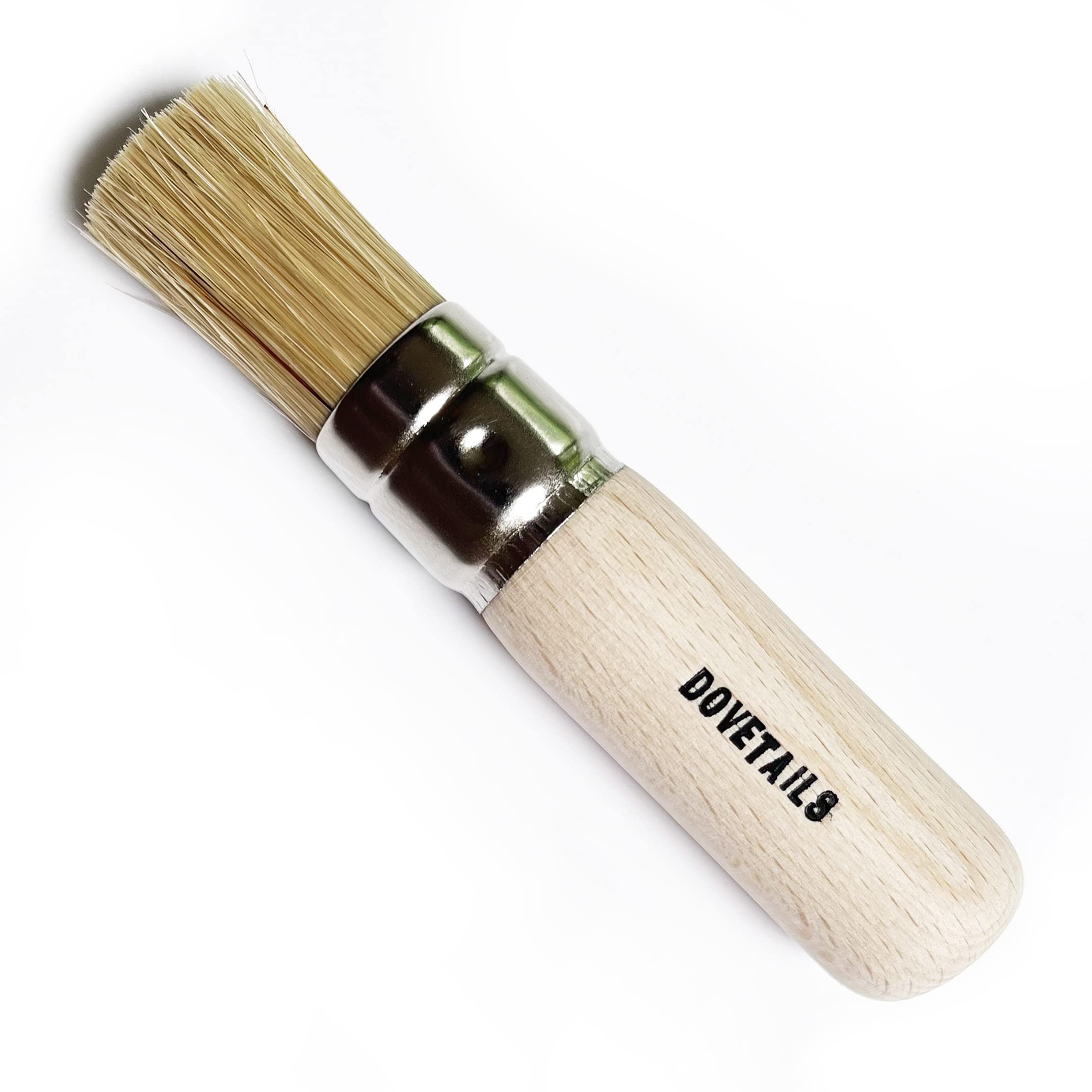 Dovetails Vintage Stencil Brush Size 12-20 mm Flat Topped, Pure Bristle