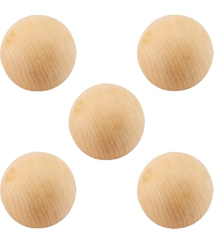 Snapklik.co : 3/4 Inch Round Wooden Ball, Bag Of 50 Unfinished Wood...