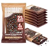Legendary Foods Double Chocolate Protein Pastry, Protein Bar Alternative | Protein Snacks for Adults &amp; Kids, Keto Protein Pastry, Frosted Breakfast Tart, High Protein Keto Treats