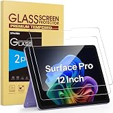 SPARIN Screen Protector for Microsoft Surface Pro 12 Inch 2025, 2 Pack | Tempered Glass, Anti Scratches, Support Surface Pen, Case Friendly