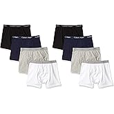 Calvin Klein Kids Boys' Modern Cotton Boxer Brief Underwear 8-Pack