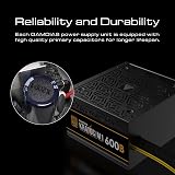 GAMDIAS KRATOS M1-600B 600W ATX UK PC Power Supply 80+ Bronze ARGB view 6