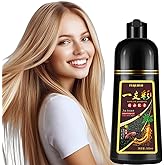 Fvquhvo Blonde Brown Hair Dye Shampoo, Hair Color Shampoo for Women Men, Colors in Minutes, Long Lasting Brown Hair Dye, Champu Para Pintar el Cabello, Easy to Use 16.90 Fl Oz