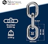 NietFullThings 316 Stainless Steel Short Link Chain 13 mm 0.5 m A4 Marine Grade view 3
