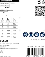 Bosch EXPERT SDS plus-7X Hammer Drill Bit Set 5/6/6/8/10 mm 5-pc view 4