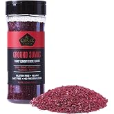 Cerez Pazari Sumac Spice Powder, Turkish Sumac Seasoning, Tangy Lemony Flavor, Middle Eastern And Mediterranean Spices, Gluten-Free, Easy To Use Flapper Spice Cap, 5.2 oz.