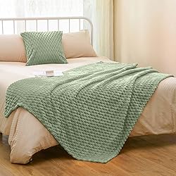 Vessia Flannel Fleece Throw Blanket(50x71inch) with