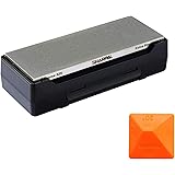 SHARPAL 162N Diamond Whetstone Knife Sharpener with Storage Base | 2 Side Grit Coarse 325 / Extra Fine 1200 | Diamond Sharpen