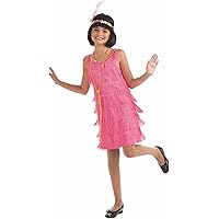 Amazon.com: Fun Costumes Girls Gold and Black Flapper Dress 1920s Flapper  Dress X-Large : Toys & Games