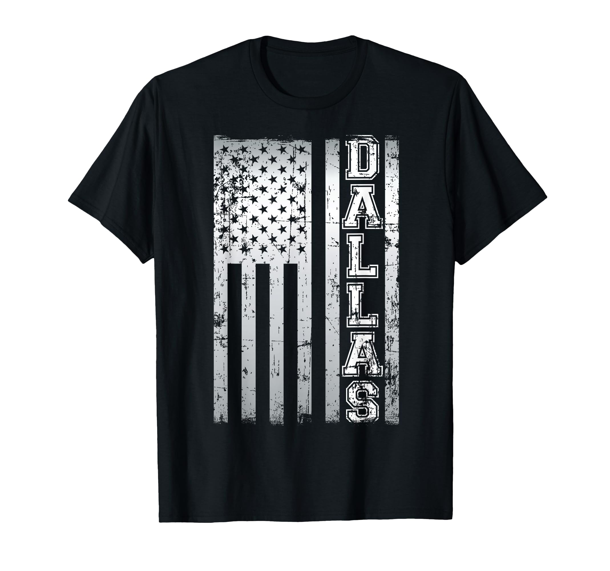 Photo 1 of ****STOCK PHOTO SIMILAR TO ITEM****
Distressed Dallas Loves America US Flag T-Shirt Small