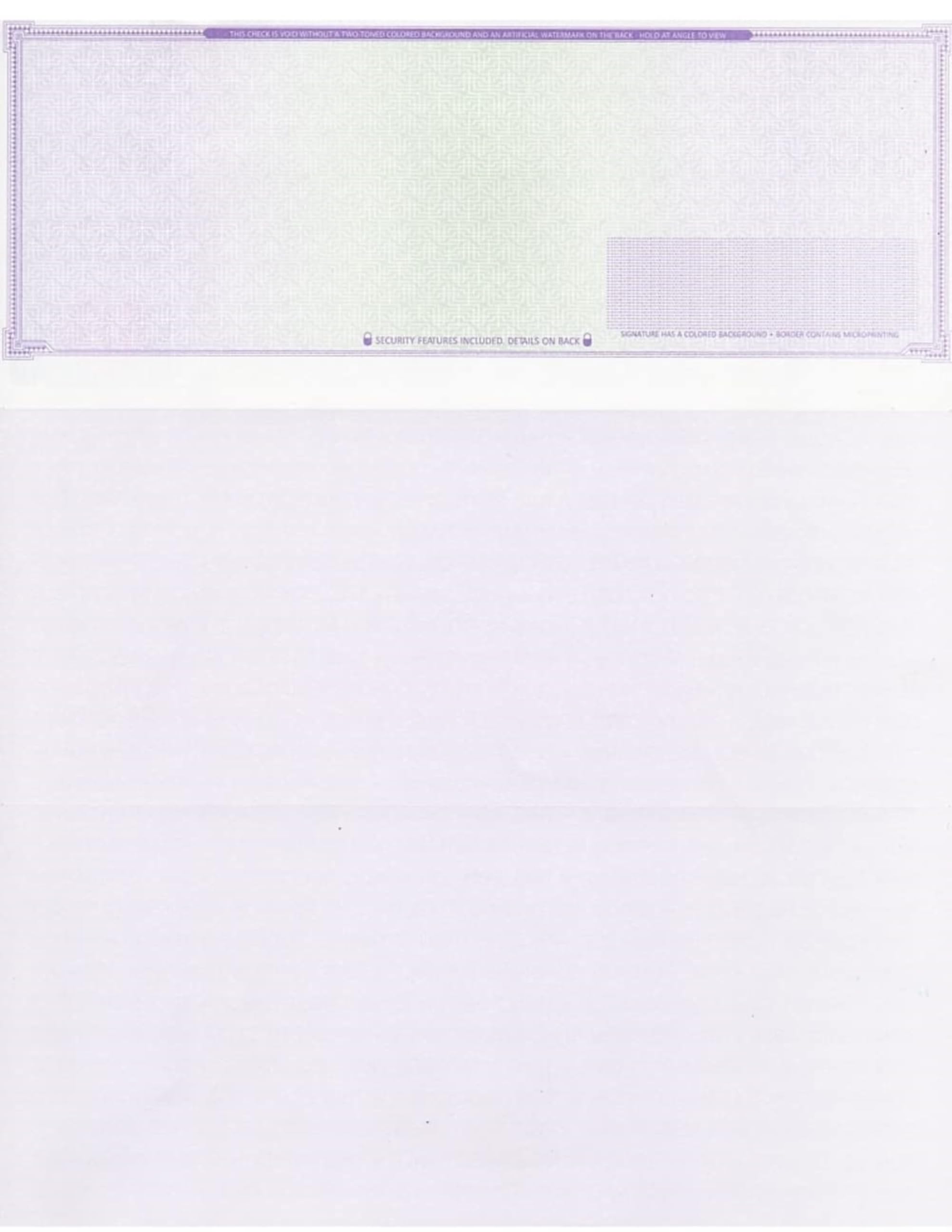 Compuchecks - 1000 High Security Blank Check Stock