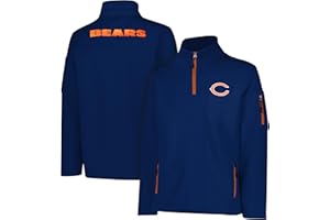 Ultra Game NFL mens Men's Quarter-zip Fleece Pullover Sweatshirt With Zipper Pockets