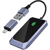 TERUNSOUl Wireless CarPlay Adapter for Apple iPhone, Convert Wired CarPlay to Wireless, Plug-and-Play, Stable Connection Compatible with OEM Wired CarPlay Vehicles & iOS 10+