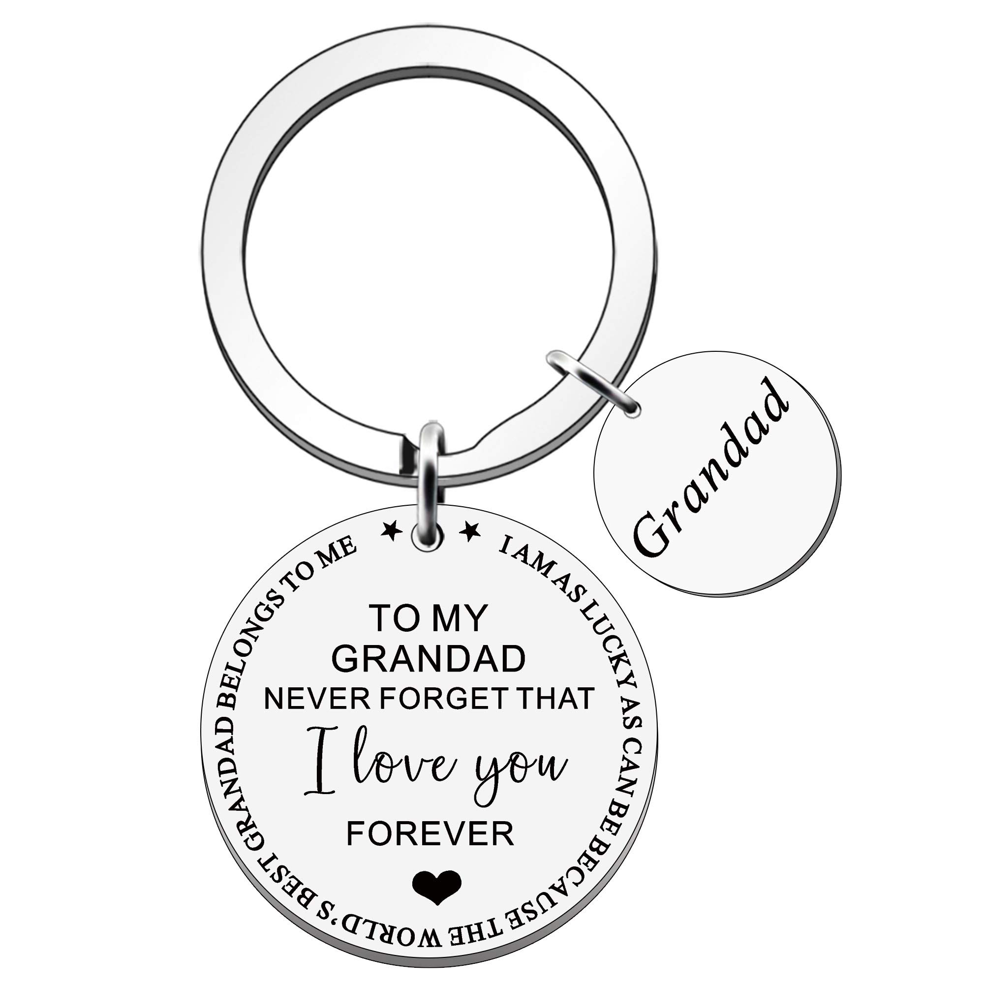 FMCC Grandad Gifts - Grandad Gifts from Grandchildren Grandads Birthday Gift Christmas Fathers Day Never Forget That I Love You