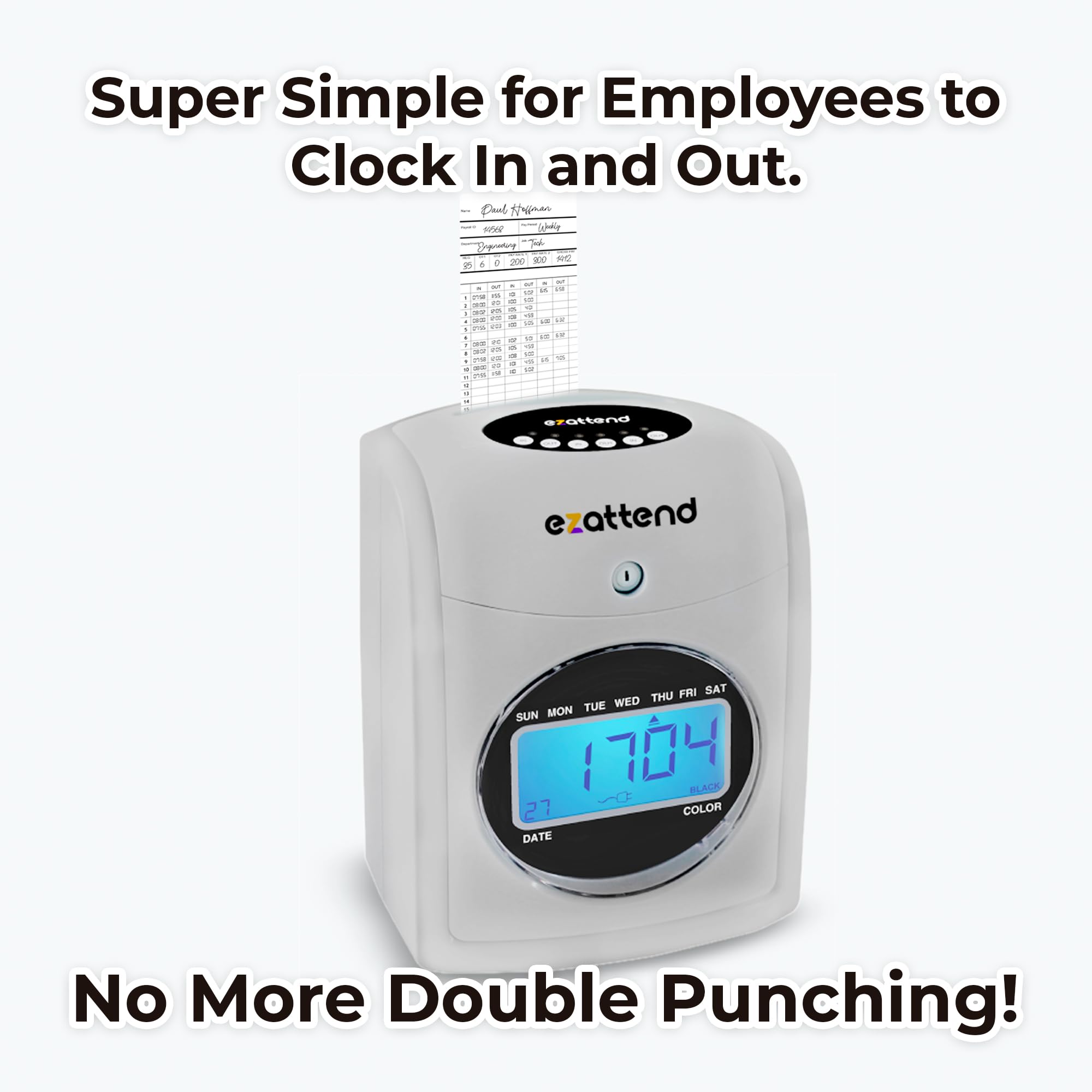 Mua Time Clock for Employees and Small Businesses Clock in and Out Time ...